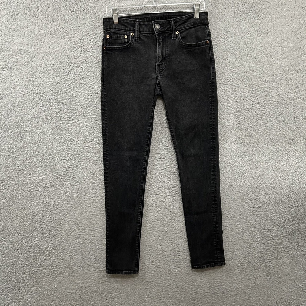 American Eagle Jeans Mens 29x32‎ Black Denim Skinny Airflex+ Stretch Pockets